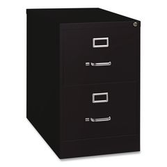 Commercial Vertical Legal File Cabinet, 2 Legal Size File Drawers, 18 x 26.5 x 28.37, Black