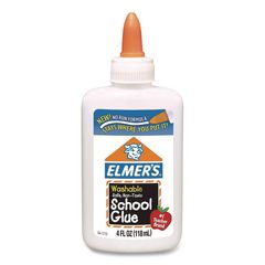 Washable School Glue, 4 oz Bottle, Dries Clear