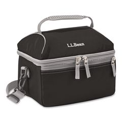 Flip-Top Insulated Lunch Box, 9 x 5 x 7, Black