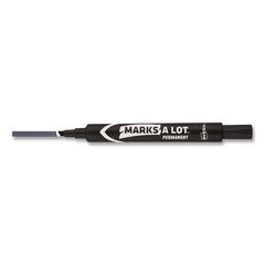 MARKS A LOT Tank Permanent Marker, Chisel Tip, Black