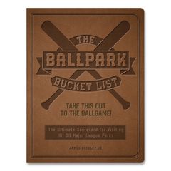 Ballpark Bucket List Guided Journal, Brown Cover, (176) 8 x 6 Sheets