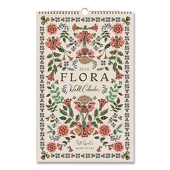 Flora Monthly Wall Calendar, 11 x 17, Multicolor Sheets, 12-Month (Jan to Dec): 2026