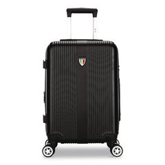 TESORO Hardside Carry-On Spinner Suitcase, 13.7 x 7.6 x 22.8, Black