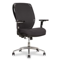 Flex Back Ergonomic Mesh Swivel Task Chair, Supports 275 lbs, 18.5" to 22.25" Seat Height, Dark Gray Seat/Back, Silver Base