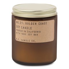 Soy Jar Candle, Golden Coast, 50 Hour Burn Time, 7.2 oz, Amber