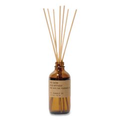 Reed Diffuser, Iris Suede, 3.5 oz, 4.25" Bottle, 9" Reeds, Amber
