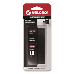 Industrial-Strength Heavy-Duty Fasteners, 2" X 4", Black, 2/pack