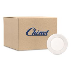 Paper Dinnerware, Plate, 10.5" Dia, White, 500/carton