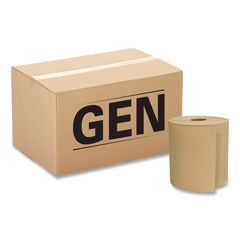 Hardwound Roll Towels, 1-Ply, 8" x 300 ft, Natural, 12 Rolls/Carton