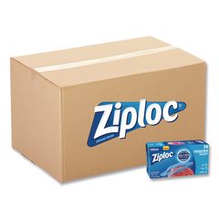 Zipper Freezer Bags, 32 oz, 6.97" x 7.7", Clear, 38 Bags/Box, 9 Boxes/Carton