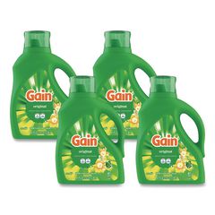 Liquid Laundry Detergent, Gain Original Scent, 81 oz Pour Bottle, 4/Carton