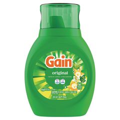 Liquid Laundry Detergent, Gain Original Scent, 19 Loads, 25 oz Bottle, 6/Carton