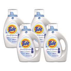 Free and Gentle Liquid Laundry Detergent, HE Compatible, 58 Loads, 77 oz Bottle, 4/Carton