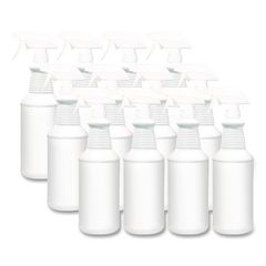 Water Only Spray Bottle, 32 Oz, White, 12/carton