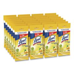 Disinfecting Wipes Flatpacks, 1-Ply, 6.69 x 7.87, Lemon and Lime Blossom, White, 15 Wipes/Flat Pack, 24 Flat Packs/Carton