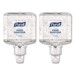 Advanced E3-Rated Instant Hand Sanitizer Gel, 1,200 mL Refill, Fragrance-Free, For ES4 Dispensers, 2/Carton