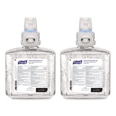 Advanced Hand Sanitizer Gel Refill, 1,200 mL, Clean Scent, For ES8 Dispensers, 2/Carton