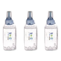 Advanced Hand Sanitizer Green Certified Gel Refill, For ADX-12 Dispensers, 1,200 mL, Fragrance-Free, 3/Carton