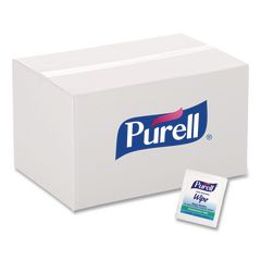 Premoistened Sanitizing Hand Wipes, Individually Wrapped, 5 x 7, Unscented, White, 1,000/Carton