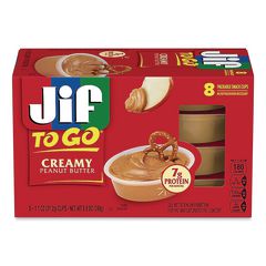 Spreads, Creamy Peanut Butter, 1.1 oz Cup, 8/Box