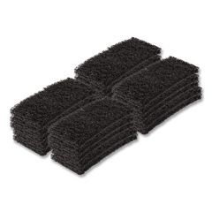 Octopus Heavy Duty Cleaning Pad, 6 x 9, Black, 5 Pads/Bag, 4 Bags/Carton