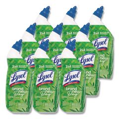 Clinging Gel Brand New Day Toilet Bowl Cleaner, 24 oz Angle-Neck Bottle, Bamboo Scent, 9/Carton