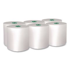 Pro Hard Roll Paper Towels with Absorbency Pockets for Scott Pro Dispenser, Green Core Only, 1-Ply, 7.5" x 900 ft,6 Rolls/CT