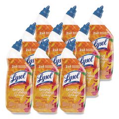 Clinging Gel Brand New Day Toilet Bowl Cleaner, Mango and Hibiscus, 24 oz Angle-Neck Bottle, 9/Carton