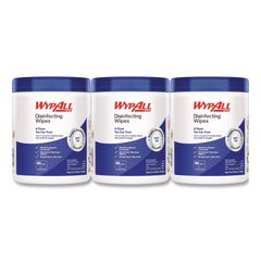 Disinfecting Wipes, 1-Ply, 5.16 x 8.5, Fresh Scent, White, 185 Sheets/Canister, 3 Canisters/Carton