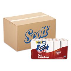 Choose-A-Sheet Kitchen Roll Paper Towels, Double Roll, 1-Ply, 7.31 x 11, White, 108 Sheets/Roll, 15 Rolls/PK, 2 Packs/Carton