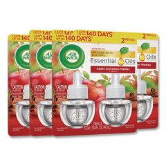 Scented Oil Refill, 0.67 Oz, Apple Cinnamon Medley, 2/pack, 6 Packs/carton