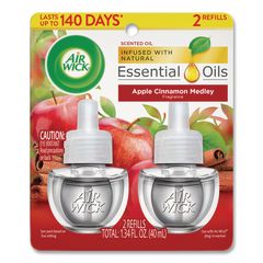 Scented Oil Refill, Warming - Apple Cinnamon Medley, 0.67 Oz, 2/pack