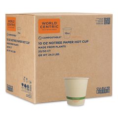 Notree Paper Hot Cups, 10 Oz, Natural, 1,000/carton