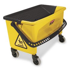 HYGEN Press Wring Bucket for Microfiber Flat Mops, 43 qt, Yellow