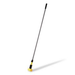 Gripper Fiberglass Mop Handle, 1" dia x 54", Black/Yellow
