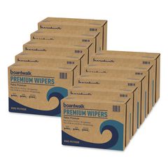 Hydrospun Wipers, 8.26 x 16.75, Blue, 100 Wipes/Box, 10 Boxes/Carton