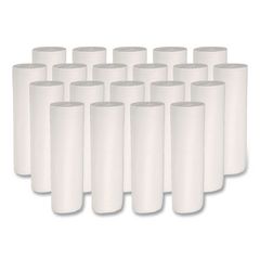 Low-Density Waste Can Liners, 30 gal, 0.5 mil, 30" x 36", White, Perforated Roll, 10 Bags/Roll, 20 Rolls/Carton