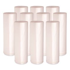 High-Density Can Liners, 33 gal, 14 mic, 33" x 38", Natural, Perforated Roll, 25 Bags/Roll, 10 Rolls/Carton