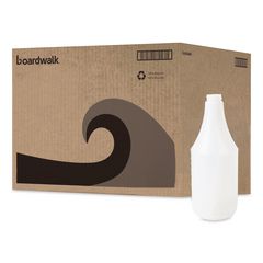 Embossed Plastic Spray Bottle, 24 oz, Clear, 24/Carton