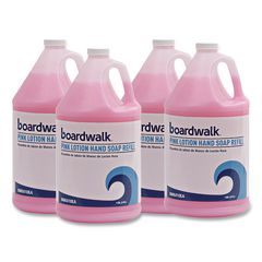 Mild Cleansing Pink Lotion Hand Soap Refill, Cherry Scent, 1 gal Bottle, 4/Carton