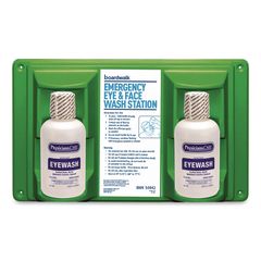 Emergency Eyewash Station, 16 Oz Bottle, 2 Bottles/station