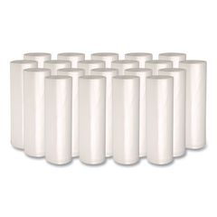 High-Density Can Liners, 10 gal, 6 mic, 24" x 23", Natural, Perforated Roll, 50 Bags/Roll, 20 Rolls/Carton