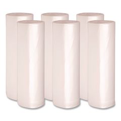 High-Density Can Liners, 60 gal, 19 mic, 38" x 58", Natural, Perforated Roll, 25 Bags/Roll, 6 Rolls/Carton