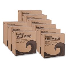 DRC Wipers, 9.33 x 16.5, White, 100 Dispenser Packs, 9 Dispenser Packs/Carton