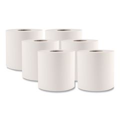 Center-Pull Roll Towels, 2-Ply, 10 x 7.6, White, 600/Roll, 6/Carton