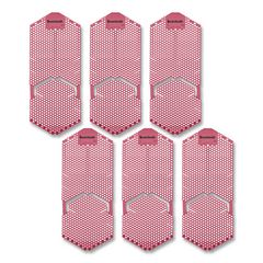 Vertical Urinal Screen, Spiced Apple Scent, Red, 5.22 oz, 6/Carton