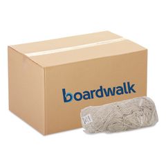 Mop Head, Pro Loop Web/Tailband, Premium Standard Head, Cotton, 32 oz, White, 12/Carton