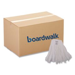 Mop Head, Looped, Enviro Clean With Tailband, Cotton/Synthetic, Medium, White, 12/Carton