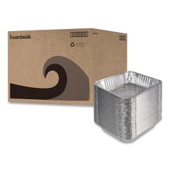 Aluminum Steam Table Pans, Half-Size Deep, 400 Gauge, 2.56" Deep, 10.38 x 12.75, 100/Carton