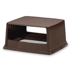 Fulfill Hooded Container Top, Without Door, Rectangular, 23w x 26.6d x 13h, Walnut